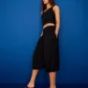 Pantalones capri de tiro bajo
