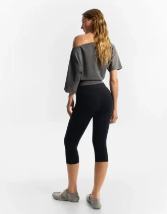 Pantalones capri técnicos de punto Pantalones capri técnicos de punto
