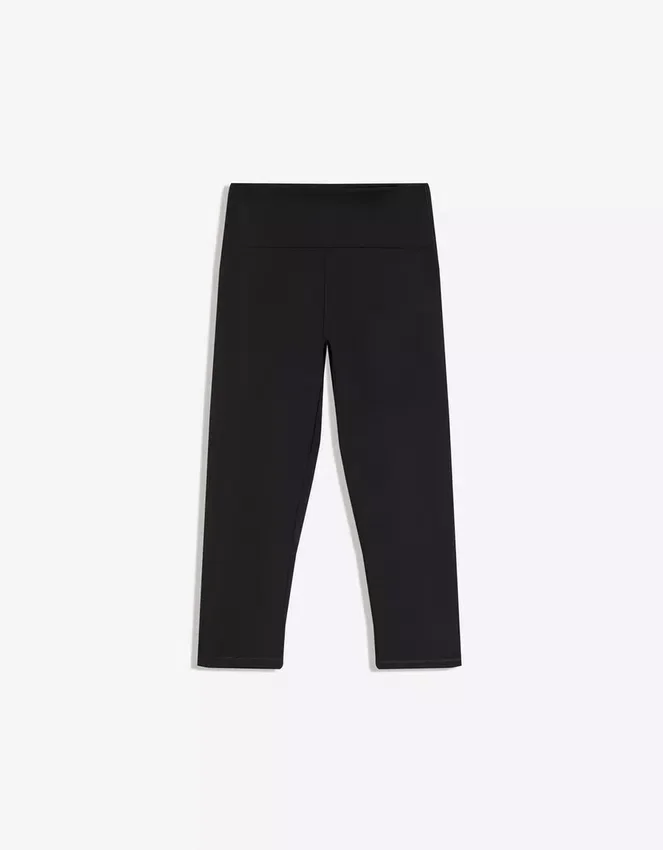 Pantalones capri técnicos de punto Pantalones capri técnicos de punto