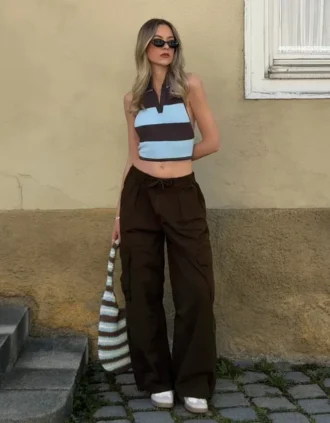 Pantalones cargo de paracaídas – #Bershkastyle – Mujer