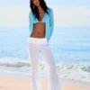 Pantalones con cintura doblada Pantalones con cintura doblada