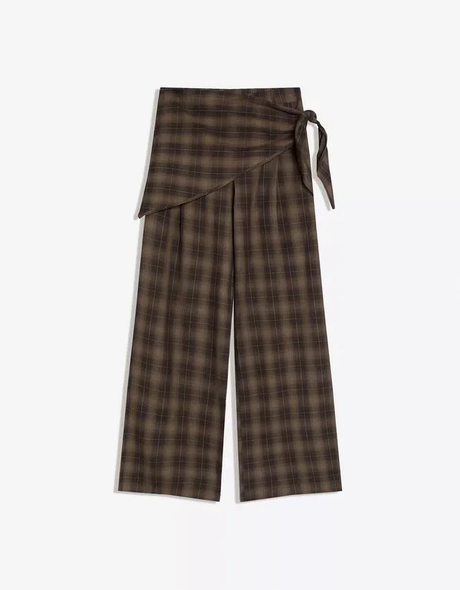 Pantalones con pinzas y lazo – Pantalones Pantalones con pinzas y lazo – Pantalones