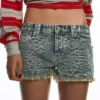 Pantalones cortos de talle bajo Aries X Bershka – #Bershkastyle – Mujer Pantalones cortos de talle bajo Aries X Bershka – #Bershkastyle – Mujer
