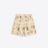 Pantalones cortos estampados de pierna ancha – Hombre
