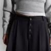 Pantalones cortos tipo culotte a rayas
