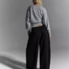 Pantalones de corte acampanado con cordones – Pantalones – Mujer
