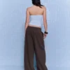 Pantalones de doble tejido Voluminous – Pantalones
