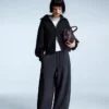 Pantalones de felpa con cordones
