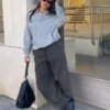Pantalones de felpa con cordones