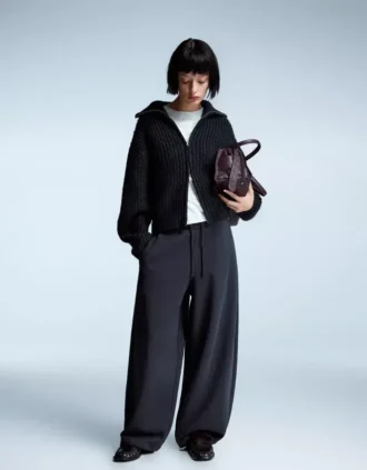Pantalones de felpa con cordones Pantalones de felpa con cordones