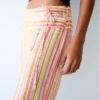 Pantalones de lino a rayas Pantalones de lino a rayas