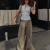 Pantalones de paracaídas a cuadros – #Bershkastyle – Mujer