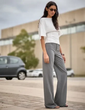 Pantalones de pierna ancha