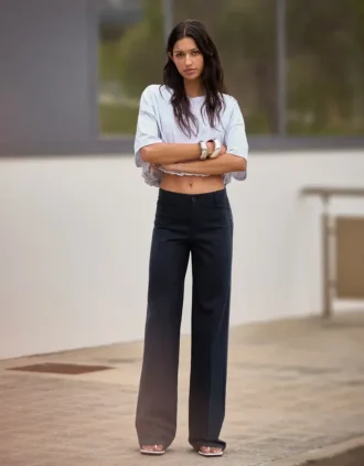 Pantalones de pierna ancha
