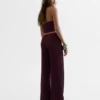 Pantalones de pierna ancha con cintura elástica