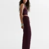 Pantalones de pierna ancha con cintura elástica