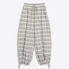 Pantalones de tiro bajo a cuadros