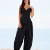 Pantalones de tiro bajo con pañuelo