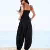 Pantalones de tiro bajo con pañuelo