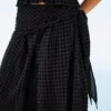 Pantalones de tiro bajo con pañuelo
