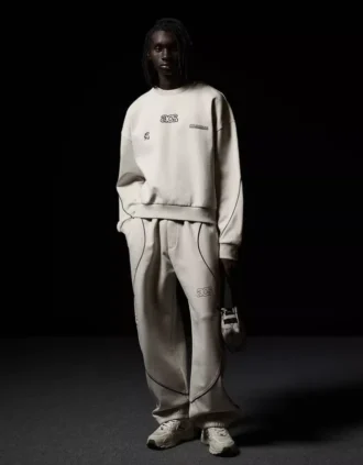 Pantalones estampados de corte holgado