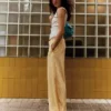 Pantalones fluidos a rayas – Mujer Pantalones fluidos a rayas – Mujer