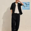 Pantalones holgados rústicos – Pantalones