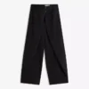 Pantalones plisados con doble botón Pantalones plisados con doble botón