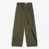 Pantalones plisados con doble botón – Pantalones