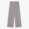 Pantalones rectos con estampado a rayas