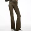 Pantalones técnicos acampanados con cintura remangada – Pantalones Pantalones técnicos acampanados con cintura remangada – Pantalones