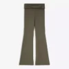 Pantalones técnicos acampanados con cintura remangada – Pantalones Pantalones técnicos acampanados con cintura remangada – Pantalones