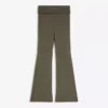 Pantalones técnicos acampanados con cintura remangada – Pantalones Pantalones técnicos acampanados con cintura remangada – Pantalones
