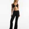 Pantalones técnicos acampanados con vuelta en la cintura – Pantalones – Mujer
