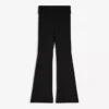 Pantalones técnicos acampanados con vuelta en la cintura – Pantalones – Mujer