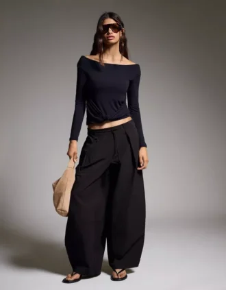 Pantalones técnicos plisados