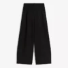 Pantalones voluminosos de doble tejido