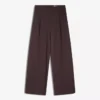 Pantalones voluminosos de doble tejido