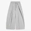 Pantalones Wide Leg con efecto neopreno y cordones – #Bershkastyle – Mujer