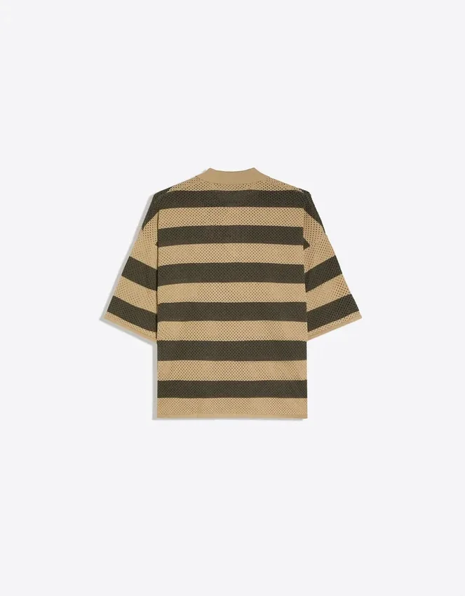 Polo de malla de manga corta con cremallera – Camisetas y polos Polo de malla de manga corta con cremallera – Camisetas y polos
