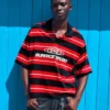 Polo de manga corta a rayas con bordado – Camisetas y polos Polo de manga corta a rayas con bordado – Camisetas y polos