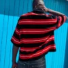 Polo de manga corta a rayas con bordado – Camisetas y polos Polo de manga corta a rayas con bordado – Camisetas y polos