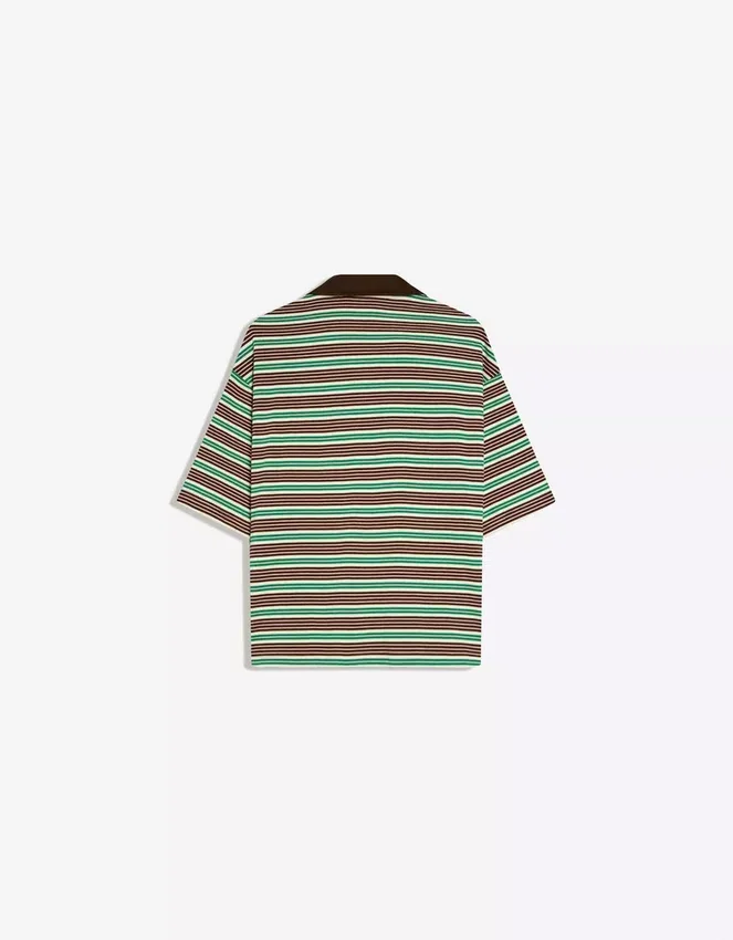 Polo de manga corta a rayas con bordado – Camisetas y polos Polo de manga corta a rayas con bordado – Camisetas y polos
