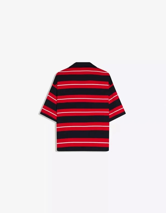 Polo de manga corta a rayas con bordado – Camisetas y polos Polo de manga corta a rayas con bordado – Camisetas y polos