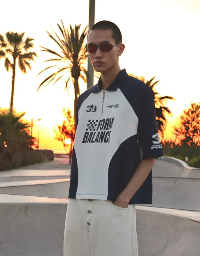 Polo de manga corta Interlock Racing – Bershka Lovers Polo de manga corta Interlock Racing – Bershka Lovers
