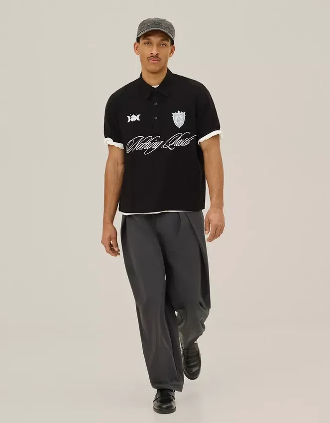 Polo de pantalón corto bordado – Camisas Polo de pantalón corto bordado – Camisas
