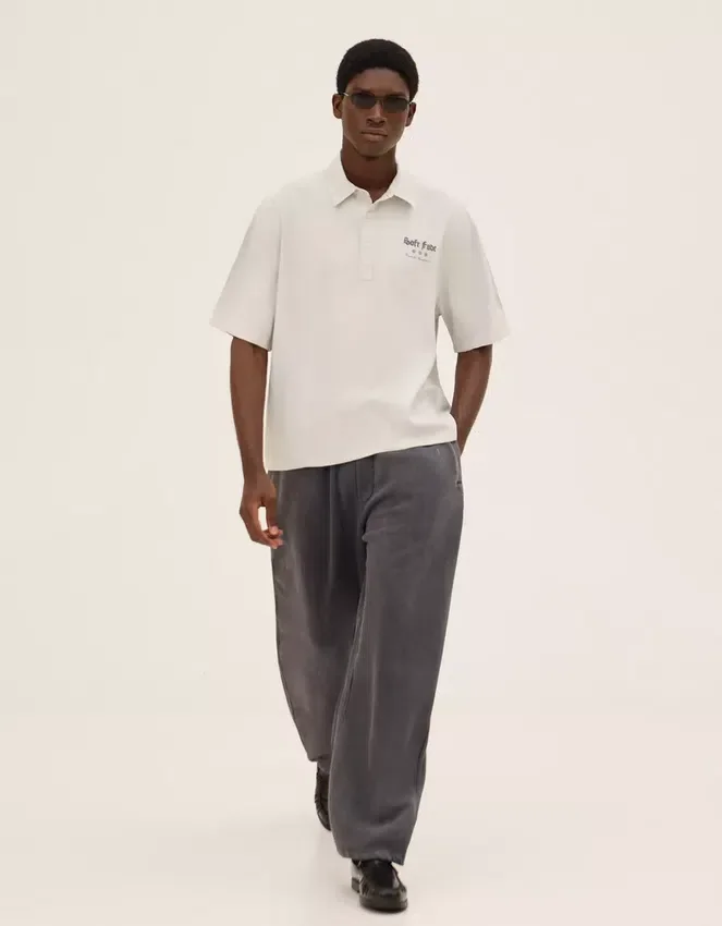 Polo de pantalón corto bordado – Camisas – Hombre Polo de pantalón corto bordado – Camisas – Hombre
