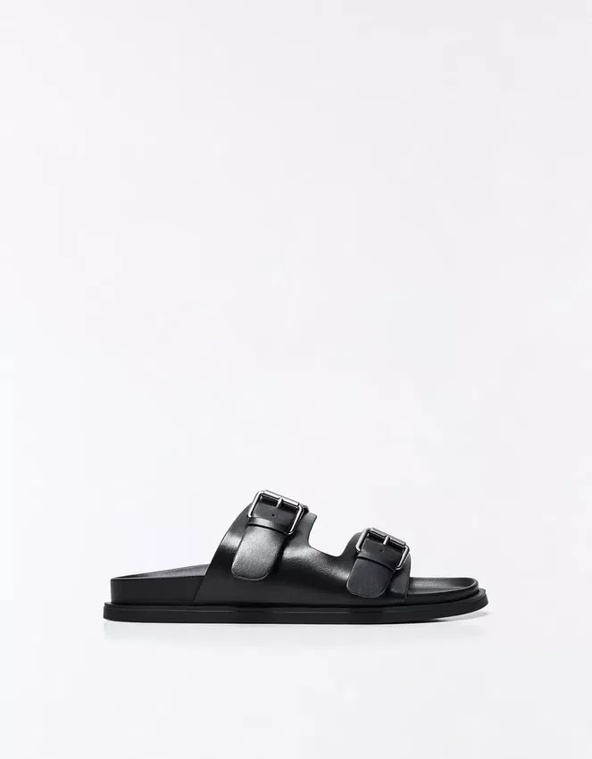 Sandalias planas con hebilla Sandalias planas con hebilla