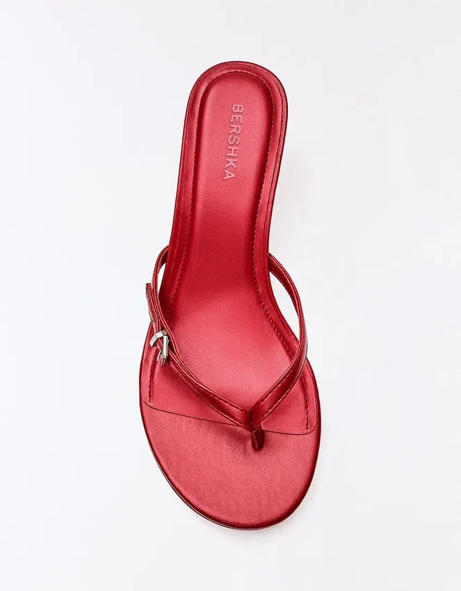 Sandalias de tacón con correa y hebilla – Mujer Sandalias de tacón con correa y hebilla – Mujer