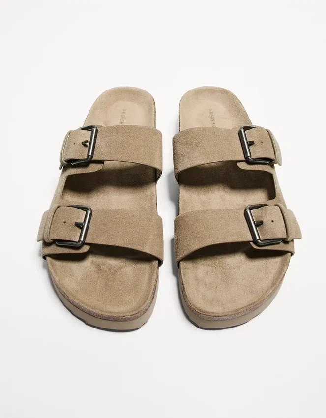 Sandalias planas con hebilla – Zapatos Sandalias planas con hebilla – Zapatos